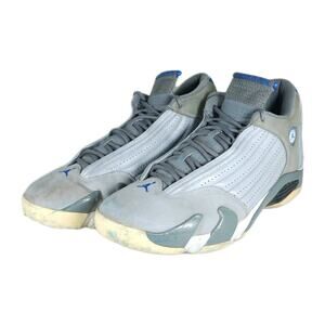 Nike Air Jordan 14 Retro Men's US13 Wolf Gray Suede Leather Athletic Sneakers